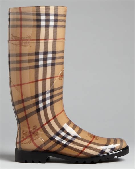 burberry rain boots plaid|authentic burberry rain boots.